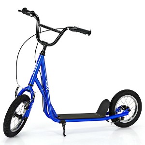 Costway Kick Scooter Carbon Steel Frame W/12'' Air Filled Wheel Youth Kids - 1 of 4