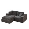 108'' Chenille Cloud Modular Sectional Sofas with High-Density Sponge Seat and Freely Combinable Design - 3 of 4