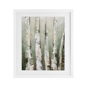 Stupell Industries Looming Birch Forest Framed Print Under Glass - 1 of 4