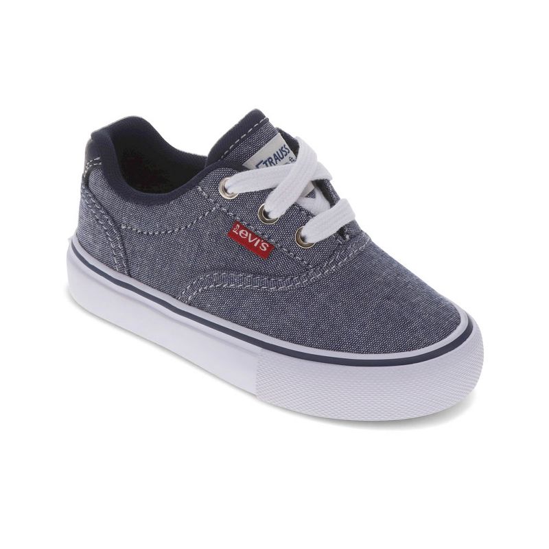 Levi's Toddler Thane Chambray Casual Lace Up Sneaker Shoe, 1 of 7