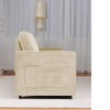 CAVINAS Retractable 3 Seater Sofa, Corduroy Sofa, Upholstered Flexible Sofa, Upholstered Couches for Living Room, Apartment - 3 of 4