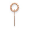 Black Bow Jewelry 14k Rose Gold Heart Disc Charm or Pendant, 8mm - 2 of 4
