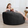 Giant Bean Bag Chair 4FT Round Beanbag with Velvet Cover, Big Bean Bags Furniture - 2 of 4