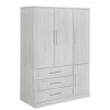 Dat Armoire Closet With 4 Doors And 3 Drawers,Armoire Wardrobe,Wardrobe Closet,Wood Armoires And Wardrobes,Wardrobe Armoire Closet -Maison Boucle - 4 of 4