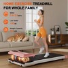 Deerrun Pad Treadmills, 0.6-3.8 MPH 35.43 In Long Run Area 2.5HP Portable Treadmills with Remote Control - 2 of 4