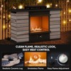 EAGLE PEAK Smokeless Rectangular Propane Gas Fireplace with Rain Cover & Auto Ignition 50,000 BTU for Outside Patio - 4 of 4