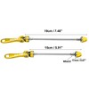 Unique Bargains Bicycle Quick Release Axles Skewers Front Rear 5.91" 7.48" Gold Tone 2 Pcs - 3 of 4