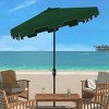Zimmerman 7.5 Ft Square Market Umbrella W/ White Trim - PAT8400 - Safavieh - 2 of 3
