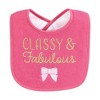 Hudson Baby Infant Girl Cotton Terry Drooler Bibs with Fiber Filling, My Mama, One Size - 4 of 4