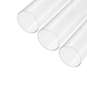 Unique Bargains Lamp Lantern Water Cooling System Acrylic Round Pipes Clear 3 Pcs 6" - 1 of 4