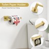 Itopfox 5 Piece Brushed Gold Bathroom Hardware Set SUS304 Stainless Steel 23.6 Inch Towel Bar Toilet Paper Holder Towel Hooks - 4 of 4