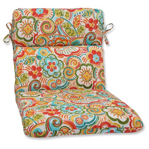 Pillow Perfect Bronwood Outdoor Rounded Edge Chair Cushion Target