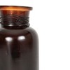 Wrapped Neck Bud Vase Amber Glass & Metal by Foreside Home & Garden - 3 of 4