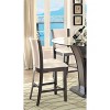NicBex Contemporary Counter Height Dining Chairs with High Back,Set of 2,Ergonomics Side Chairs for Dining Room,Wooden Frame&Leatherette Cushion,Gray - 3 of 4