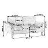 GlasFlength Sectional Sofas, Contemporary Sectional Sofa, Offering Comfort Experience, Elevate the Aesthetic of Living, Beige, 62.7"*32.28"*34.25" - 4 of 4