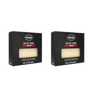 Plantlife Man and Nature All-N-1 Bar Soap – Moisturizing, Soothing, Handcrafted, Plant-Based – Made in California, 4oz - 1 of 4