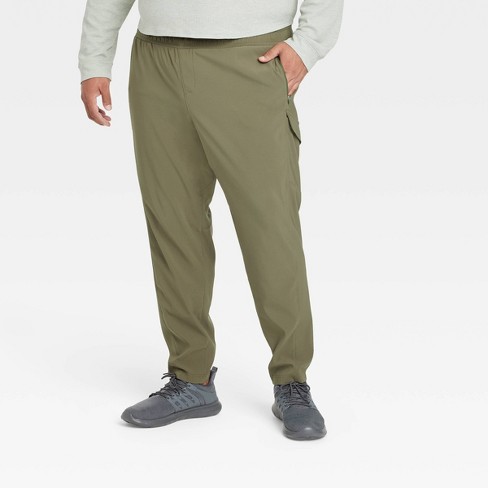 Men's Cotton Fleece Cargo Jogger Pants - All In Motion™ Black Xxl : Target