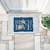 Stupell Industries Beach Love over Stripes Printed Outdoor Door Mat, design by Kim Allen, 18"x30" - 4 of 4
