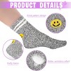 SEVOBAL 4 Pairs Normal Socks Warm Cozy Gifts for Women Fluffy Fuzzy Sock Plush Sleeping Slipper Socks Soft Warm Fabric, Multicolored, - 4 of 4