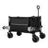 RISOKEYS All-Terrain Folding Utility Wagon Cart with 480lbs Capacity,150L Large Capacity & 4 Beach Wheels-Adjustable Handle for Camping,Beach - 2 of 4