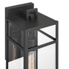 John Timberland San Lucas 18 3/4" High Modern Outdoor Wall Light Fixture Mount Porch House Exterior Weatherproof Sand Black Metal Clear Glass Shade - 3 of 4