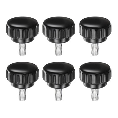 Unique Bargains Plastic Threaded Bolt Knurled Clamping Knob Thumb Screws 6 Pcs