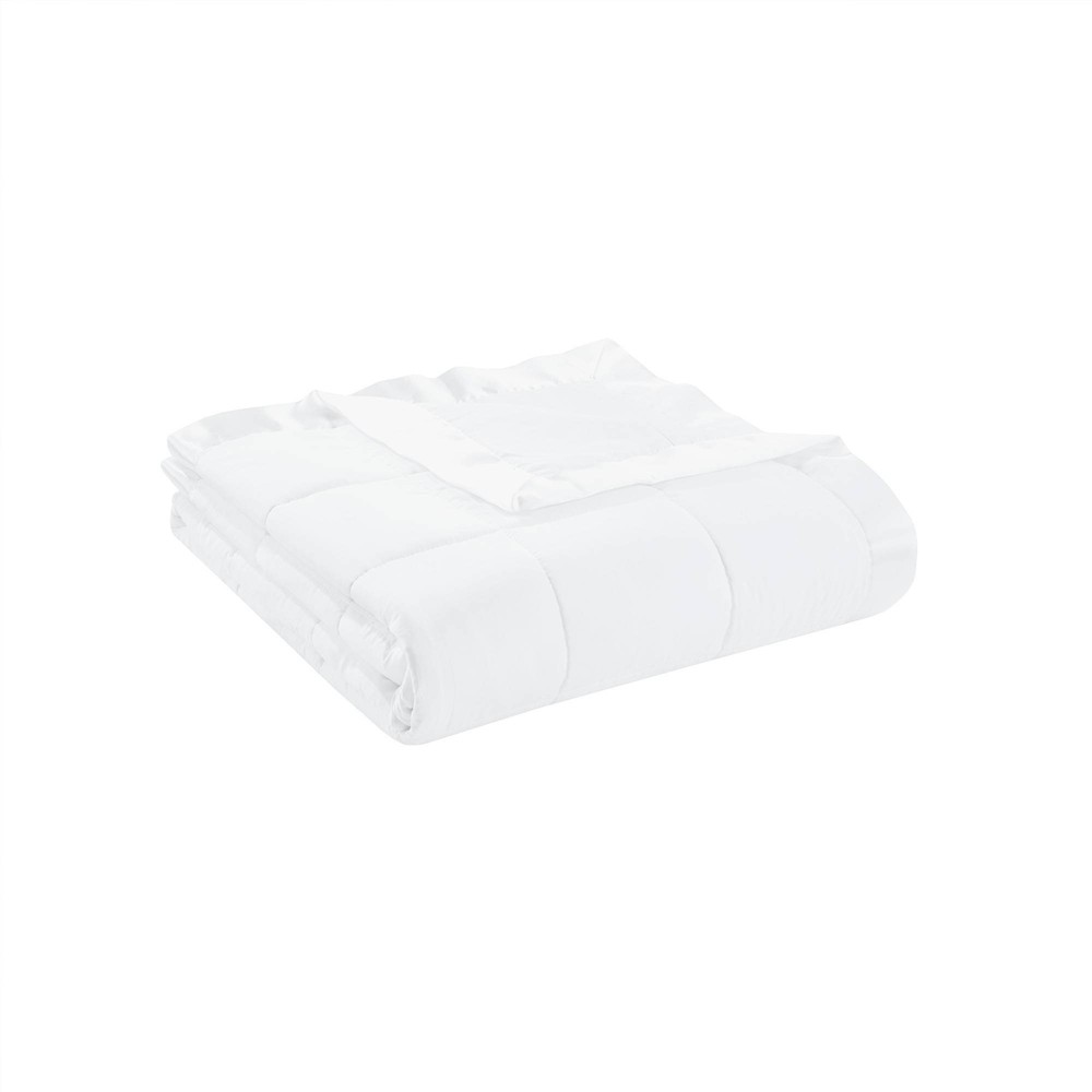 UPC 675716638122 product image for Twin Prospect All Season Down Alternative with Satin Trim Bed Blanket White | upcitemdb.com