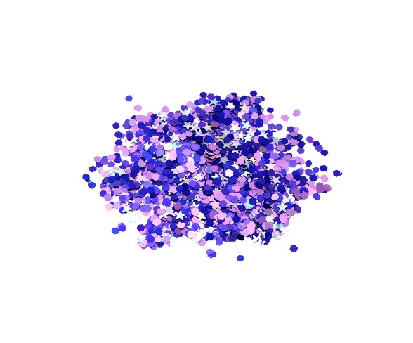 Sulyn 1.27oz Glitter Shapes - Purple