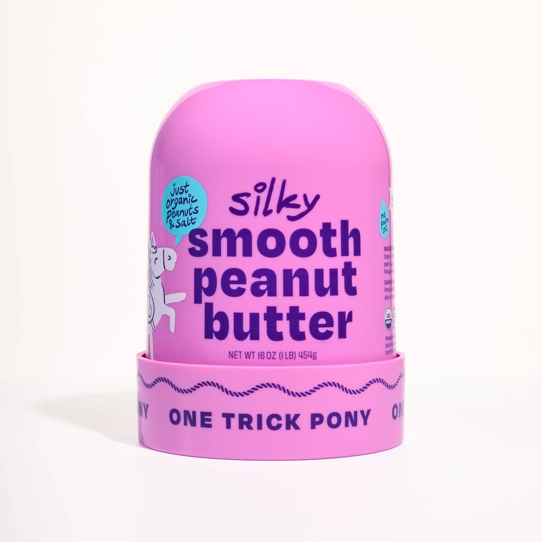 One Trick Pony Organic Smooth Peanut Butter - 16oz