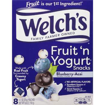 Welchs Fruit N Yogurt Blueberry Acai - 5.6oz/8ct