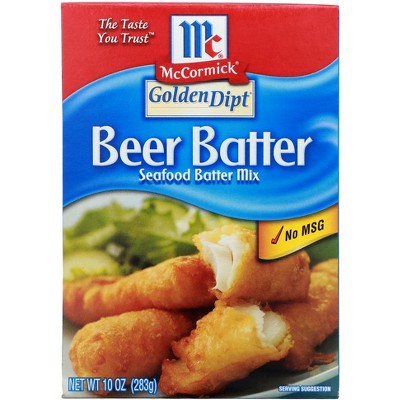 McCormick Golden Dipt Beer Batter Seafood Batter Mix - 8 pack, 10 oz