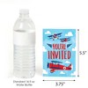 Big Dot of Happiness Taking Flight - Airplane - Fill In Vintage Plane Baby Shower or Birthday Party Invitations (8 count) - 3 of 4