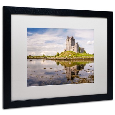 Trademark Fine Art -Pierre Leclerc 'Dunguaire Castle Ireland' Matted Framed Art