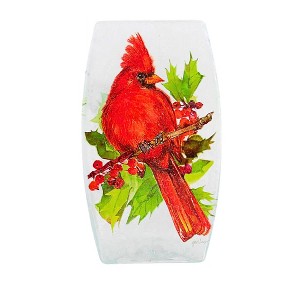 Stony Creek 8.0 Inch Birds Of Winter Pre-Lit Med Vase Cardinal Berries Pinecones Novelty Sculpture Lights - 1 of 4