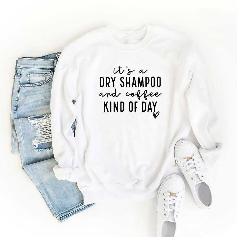 Simply Sage Market Women's Graphic Sweatshirt Dry Shampoo and Coffee, 3 of 4