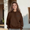 Dalix Butterfly Embroidery Relaxed Hoodie Soft Fleece Sweatshirt Drawcord Fit Lounge Womens - 4 of 4