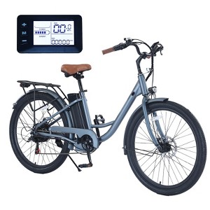 26" Electric Bike 350W Electric City Cruiser Bicycle 36V Removable Battery, 7-Speed Electric Bike for Adults - 1 of 4