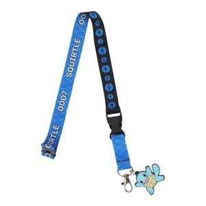 Pokemon Squirtle Blue Kanto Region Lanyard With Rubber Charm And ID Sleeve - 1 of 4