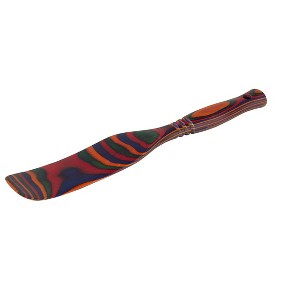 Island Bamboo Pakkawood 11-Inch Spurtle, Rainbow - 1 of 1