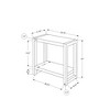FONTOI 2-Tier Rectangle Side Table, Nightstand, Bedside Table, for Entryway, Sofa, Living Room, Bedroom, Taupe, 11.75"*22"*23.75" - 3 of 4