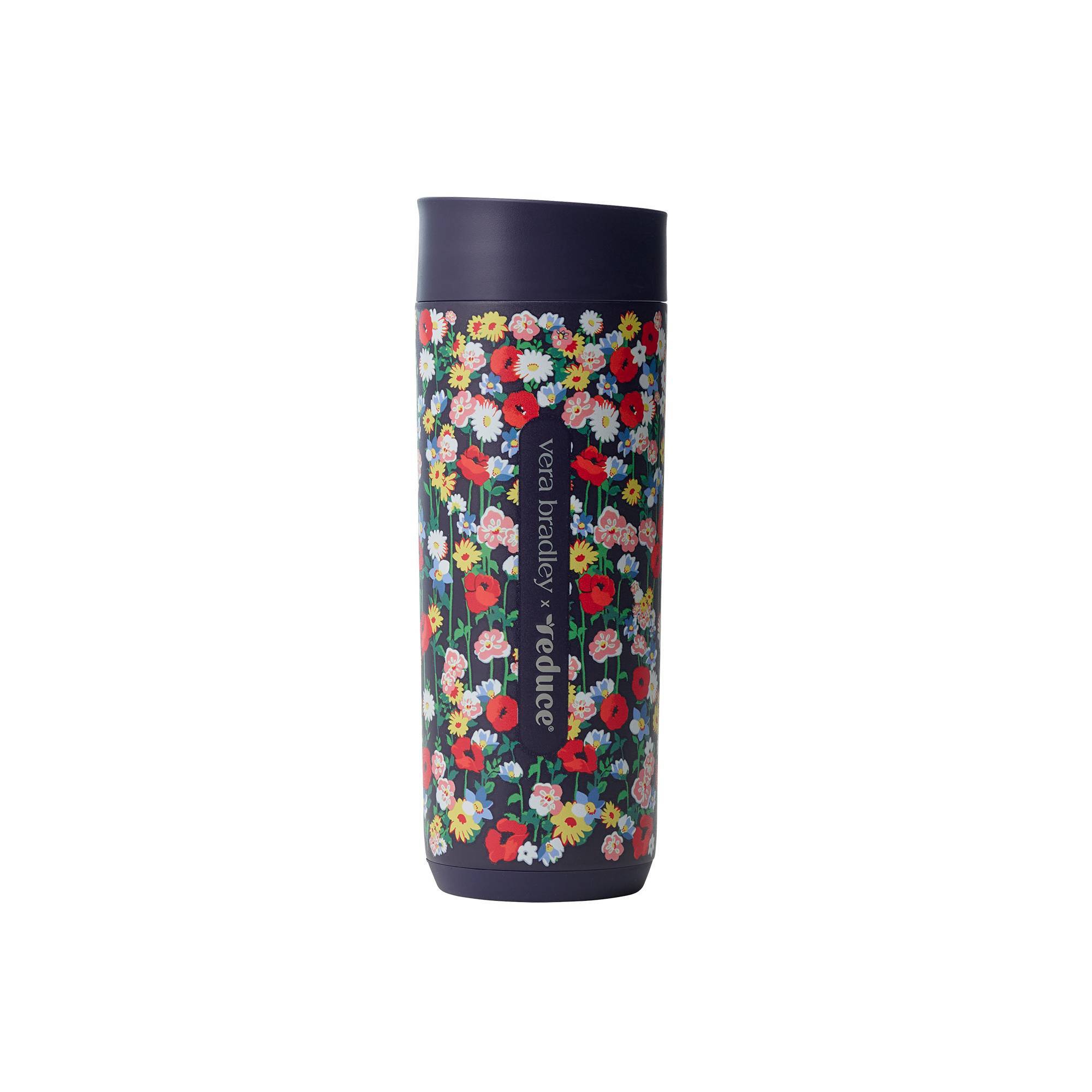 Reduce x Vera Bradley 16oz Perk Insulated Stainless Steel Leak Proof Coffee Tumbler Poppy Meadow