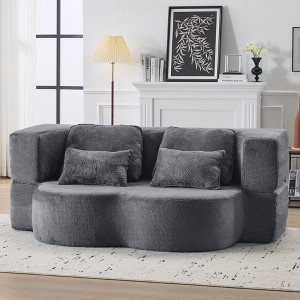 NicBex Modern Convertible Folding Sofa Futon Couch with Pillows,High-Density Foam Sleeper Sofa Couch for Living Room,Apartment - 1 of 4