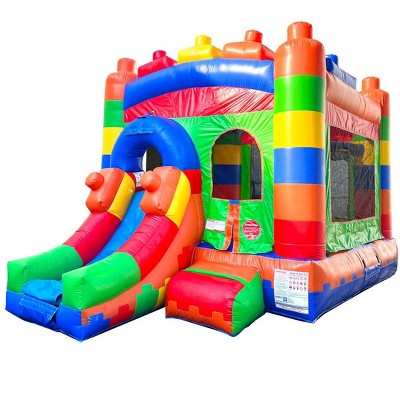 Pogo Bounce House Crossover Bounce House with Slide, No Blower