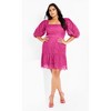 Women's Plus Size Priscilla Lace Dress - lilac rose | CITY CHIC - 2 of 4