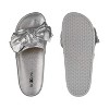 Roxoni Women’s Metallic Bow Slide Sandals – Stylish, Comfortable & Non-Skid Slip-Ons - 2 of 4