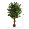 Nearly Natural 5.5-ft Palace Ficus Artificial Tree - 2 of 4