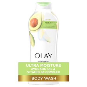 Olay Ultra Moisture Body Wash with Avocado Oil - 22 fl oz - 1 of 4