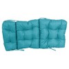 Blazing Needles, 20-inch by 42-inch Spun Polyester Solid Outdoor Tufted Chair Cushion - 2 of 2