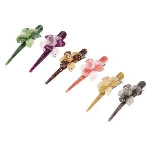 Unique Bargains Women's Metal Long Duckbill Hair Clips 6 Pcs - 1 of 4