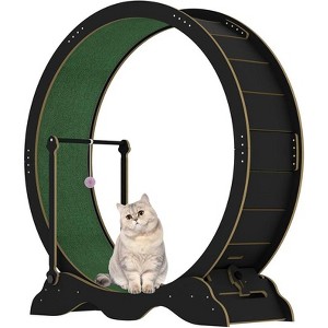 48" Cat Wheels for Indoor Cats, Large Cat Exercise Running Treadmill Wheel with 15" Tread for Kitty¡¯s Longer Life - 1 of 3
